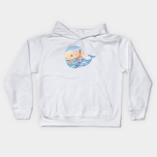 Cute whale Kids Hoodie